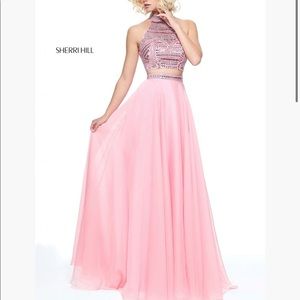 Sherri Hill Pink Prom Dress Size 6